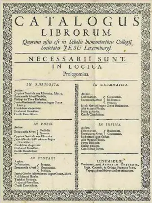  ??  ?? Bücherlist­e des Buchdrucke­rs André Chevalier um 1690. Sig. Ms 199, Mappe 2.