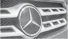  ??  ?? It’s unclear which Mercedes vehicle will be involved in the project. DAIMLER