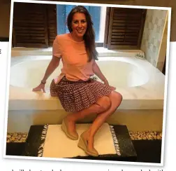  ??  ?? TAKE TIME OUT: Ammatara Pura Pool Villa… and Niamh unwinds inside her luxurious villa