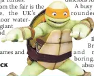  ??  ?? SHELL-SHOCK
Ninja Turtle