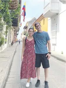  ?? ?? Claudia Aguilera y Marcelo Pecci, en Colombia.