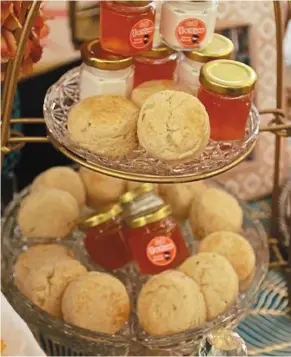  ?? ?? Scones paired with murcott marmalade.