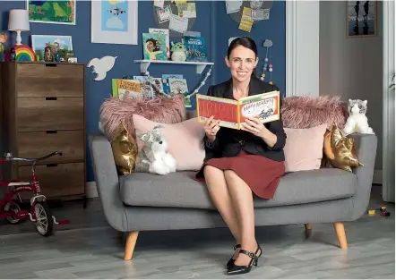  ??  ?? Prime Minister Jacinda Ardern reads Hairy Maclary from Donaldson’s Dairy as part of the Goodnight Kiwi series. This summer she’ll be cracking into the many books she hasn’t had the opportunit­y to finish in the past couple of years.