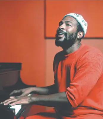  ?? Jim Britt / Michael Ochs Archives / Getty Images ?? Marvin Gaye in the studio, circa 1974.