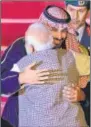  ?? AP PHOTO ?? SAUDI PRINCE IN INDIA: PM Modi receives Crown Prince Mohammed bin Salman, a day after his govt said it will help ease India-pak tensions.