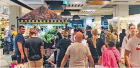  ?? Photo: Twitter ?? In Westfield Miranda in Sydney’s south, a crowd of shoppers were spotted outside a florist to buy flowers for Mother’s Day.