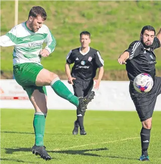  ??  ?? Lochee FC made it a clean sweep in the Summer League after beating Downfield Amateurs in the League Cup Final at Glenesk.