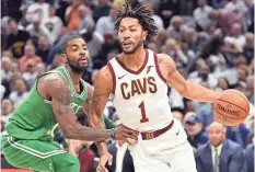  ??  ?? Derrick Rose has played in seven of the Cavs’ 18 games and none since spraining his ankle Nov. 7. KEN BLAZE/USA TODAY SPORTS