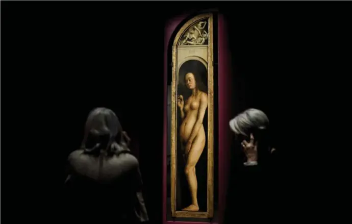  ?? © afp ?? De Van Eyck-tentoonste­lling liep van 1 februari tot 12 maart, en trok 130.000 bezoekers. Normaal had ze tot 30 april moeten lopen.