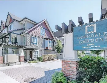  ??  ?? 34-22380 Sharpe Ave., in the Rosedale Gardens complex in east Richmond, sold for $688,000 in September.