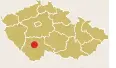  ??  ?? Písek leží 44 kilometrů od Českých Budějovic a zhruba 100 kilometrů od Prahy. Protíná ho hlavní tah mezi oběma městy.