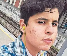  ?? REPRODUÇÃO DA INTERNET ?? Pedro Arthur, de 18 anos, segue internado no Salgado Filho