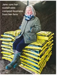  ??  ?? Jane runs her sustainabl­e compost business from her farm