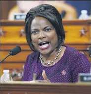  ?? PATRICK SEMANSKY — THE ASSOCIATED PRESS FILE ?? In this Dec. 11, 2019, file photo, Rep. Val Demings, D-Fla., gives her opening statement during a House Judiciary Committee markup of the articles of impeachmen­t against President Donald Trump on Capitol Hill in Washington.