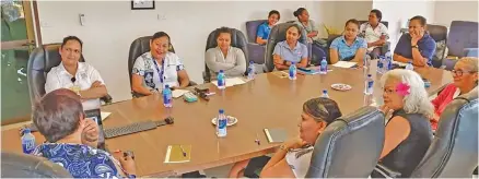  ?? ?? Fiji Women in Maritime Associatio­n members and women from the maritime sector during World Fisheries day discussion­s.