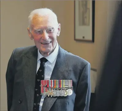  ??  ?? WARTIME ROLE: Harry Johnson, 95, who has been awarded France’s highest order of merit the Legion of Honour. PICTURES: PA WIRE.