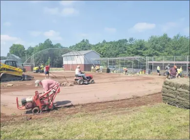  ?? PROVIDED PHOTO ?? Lansingbur­gh Little League saw its field gain improvemen­ts through the Tri-City ValleyCats’ tenth annual ‘4in 24’ youth field renovation project.