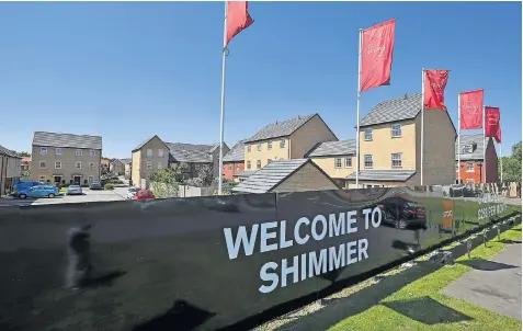  ??  ?? Cause for complaint: residents of the Shimmer housing estate in Mexborough, South Yorkshire, have been told their homes will be demolished to make way for the HS2 project