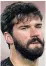  ??  ?? Alisson Becker