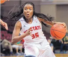  ?? ASSOCIATED PRESS FILE ?? New Mexico State’s Moriah Mack averaged a team-best 13.5 points per game this season. The Aggies will face Stanford today.