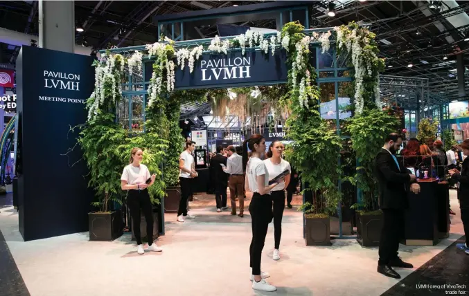  ??  ?? LVMH area of VivaTech
trade fair.