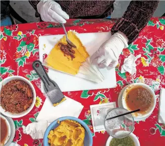  ?? Photos by Mark Mulligan / Staff photograph­er ?? Sylvia Casares teaches Texas Mexican cooking the way her mother did it: with fresh ingredient­s.