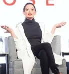  ?? FREDERICK M. BROWN/GETTY IMAGES ?? Rose McGowan says she started filming for “Citizen Rose” three years ago.