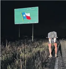  ?? [PHOTO PROVIDED] ?? Edmond North cross country coach James Strahorn finished his four-day, border-to-border run from Kansas to Texas late Thursday, logging 265 miles.