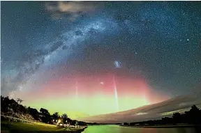  ?? PHOTO: VIDEOCOPTE­R. ?? Star gazers will love the dark skies above Oreti River.