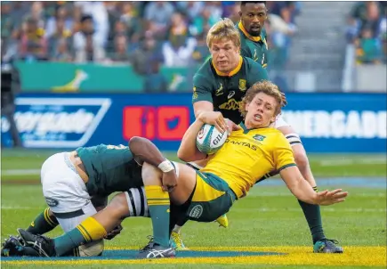  ??  ?? After beating both the All Blacks and Wallabies, Pieter-Steph du Toit and the Springboks approach tomorrow’s test with confidence.