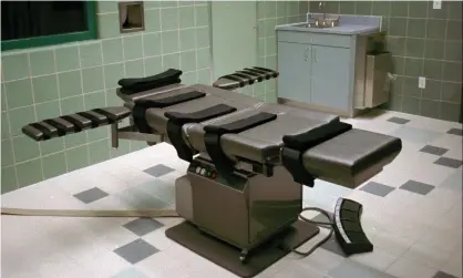  ?? Photograph: Chuck Robinson/AP ?? The execution chamber in the penitentia­ry in Terre Haute, Indiana.