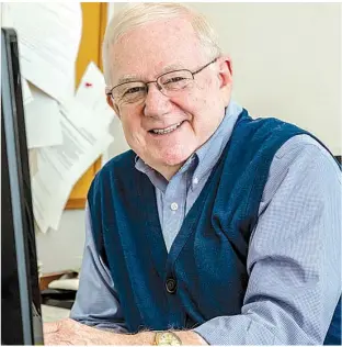  ?? Arkansas Democrat- Gazette/ JOHN SYKES JR. ?? In his almost 40 years with the Arkansas Democrat and Arkansas Democrat- Gazette, Wally Hall has been a columnist since 1979 and sports editor since 1981. During that time, he has covered 32 Final Fours and 28 Kentucky Derbys and was president of the...