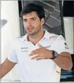  ??  ?? Carlos Sainz.