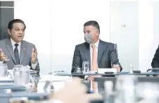  ?? ?? El ministro de Salud, Daniel Rivera, junto a Pedro Brache, presidente del CONEP.