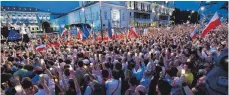  ?? FOTO: DPA ?? Die umstritten­e Justizrefo­rm treibt viele Polen auf die Straße.