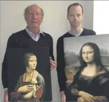  ?? (Photo DR) ?? Jean-Pierre Malaspina ( à gauche) et Guillaume Keintz préparent la première expo-pulaire, consacrée à l’oeuvre de Leonard de Vinci.