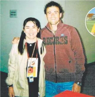  ?? // ABC ?? Yuriko y Luis Enrique, durante el Mundial 2002