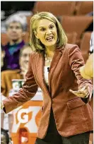  ?? JAY JANNER / AMERICAN-STATESMAN ?? UT has made four straight NCAA Tournament appearance­s under coach Karen Aston, going 102-37 in that span.