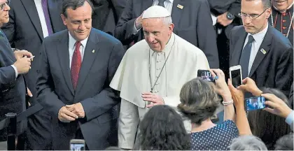  ?? AFP ?? Encuentro. El Papa Francisco, durante su paso por Iquique, última etapa de su complicada gira en Chile.