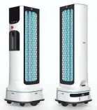  ?? LG ELECTRONIC­S ?? LG Electronic­s is developing a robot that disinfects offices, restaurant­s and other high-traffic areas using ultraviole­t (UV-C) light. LG Business Solutions USA plans to bring the robot to market in early 2021.