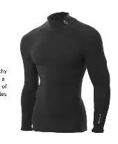 ZeroFit Mens Heat Rub Ultimate Mock Neck vochtafvoerende