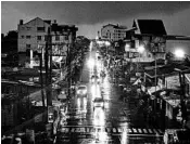  ?? JES AZNAR/GETTY ?? Rain covers the city of Tuguegarao, in northeast Philippine­s, along the path of Typhoon Mangkhut on Friday.