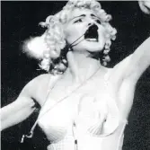  ??  ?? Jean-Paul Gaultier’s corset for the Blond Ambition tour drove home Madonna’s message of independen­ce.