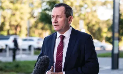  ??  ?? WA premier Mark McGowan says he will not allow a repeat of the Ruby Princess ‘disaster’ in Sydney when the Vasco da Gama arrives in Fremantle. Photograph: James Gourley/AAP