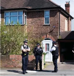  ??  ?? Crime scene: Mr Osborn-Brooks’s home in Hither Green