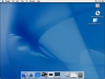  ??  ?? Mac OS X 10.0: Die erste Version des Betriebssy­stem einer neuen Generation war eine Offenbarun­g – schlichte Eleganz in zugleich modernem Gewand. Das gab es vorher nicht.