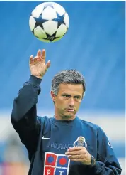  ?? Picture: GETTY IMAGES
Picture: GETTY IMAGES ?? MY WAY: José Mourinho at FC Porto during training before the 2004 Champions League final