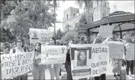  ?? ?? El caso de Abigail conmocionó a Cuenca y al país. Hubo marchas para presionar por la celeridad en investigac­iones.