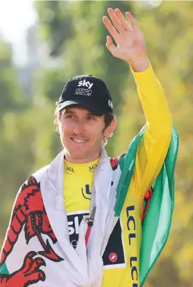  ?? Images Picture: Getty ?? SURREAL. Welshman Geraint Thomas says the reaction to his Tour de France victory at the weekend has been overwhelmi­ng.