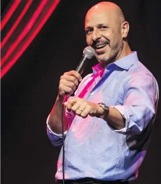  ?? DAVE SIDAWAY ?? Just for Laughs fest’s Ethnic Show was hosted by Maz Jobrani.